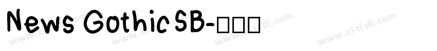 News GothicSB字体转换